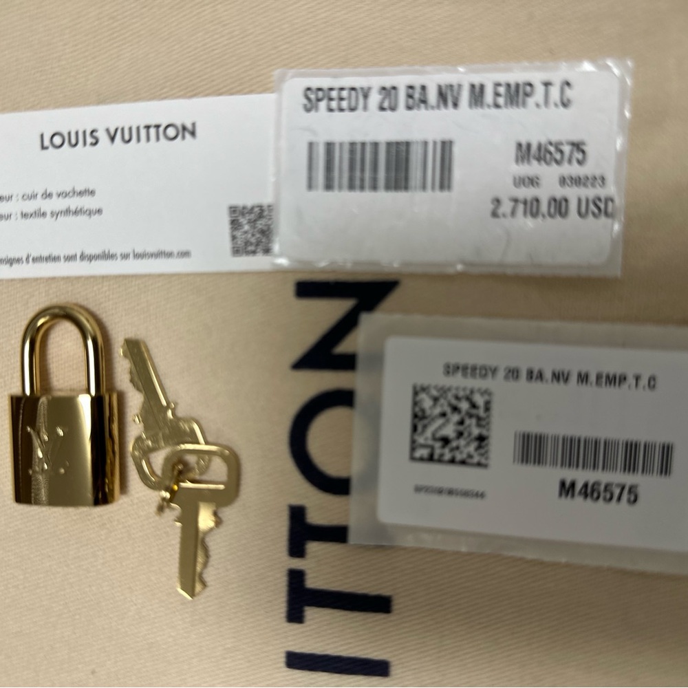 Louis Vuitton Speedy Bandouliere 20 in Empriente Leather Bi-color - Picture 13 of 16